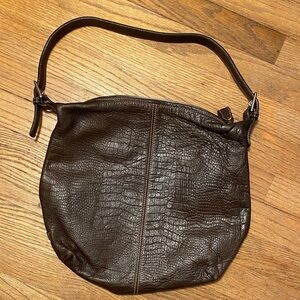 Dooney and Bourke Retro Chocolate color Leather Shoulder Bag